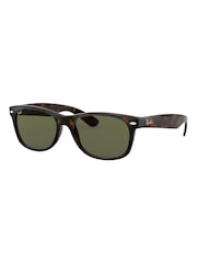 Schildpatt, Braun - Ray-Ban New Kleine Wayfarer-Sonnenbrille - Bild 10 von 14