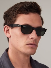 Schildpatt, Braun - Ray-Ban New Kleine Wayfarer-Sonnenbrille - Bild 12 von 14