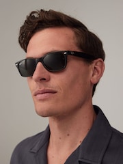 Schildpatt, Braun - Ray-Ban New Kleine Wayfarer-Sonnenbrille - Bild 13 von 14