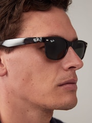 Schildpatt, Braun - Ray-Ban New Kleine Wayfarer-Sonnenbrille - Bild 14 von 14