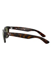 Schildpatt, Braun - Ray-Ban New Kleine Wayfarer-Sonnenbrille - Bild 8 von 14