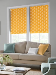 Laura Ashley Yellow Lady Fern Made To Measure Roman Blinds - Image 5 of 6