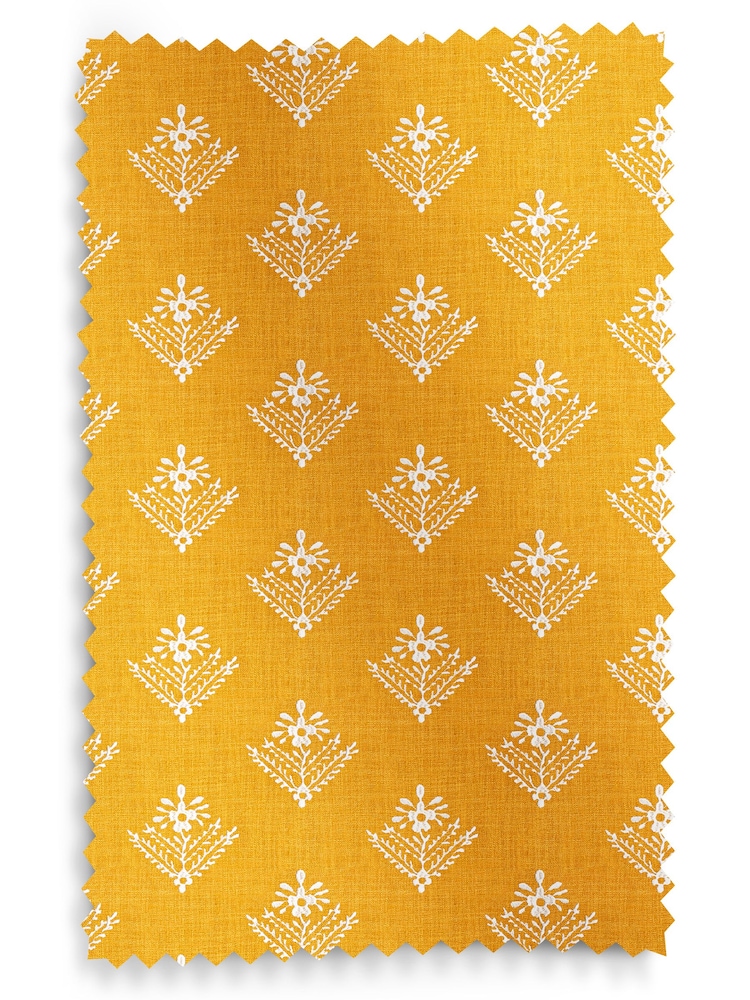 Laura Ashley Yellow Lady Fern Made To Measure Roman Blinds - Image 6 of 6