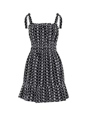 Pour Moi Black Hannah 100% Cotton Embroider Dress - Image 4 of 5
