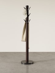 Umbra Dark Brown Flapper Wooden Coat Rack - Image 1 of 4