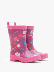 Hatley Purple Tiny Flowers Matte Rain Boots - Image 1 of 3