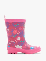Hatley Purple Tiny Flowers Matte Rain Boots - Image 3 of 3