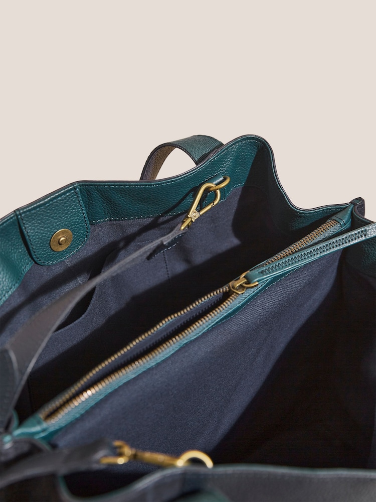 White Stuff Blue Hannah Leather Bag - Image 3 of 4
