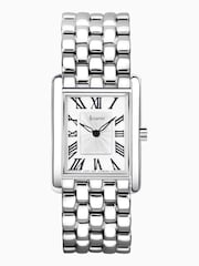 Accurist Womens Silver Tone Rectangle Stainless Steel Bracelet Analogue Watch - Image 1 of 7