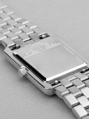 Accurist Womens Silver Tone Rectangle Stainless Steel Bracelet Analogue Watch - Image 3 of 7