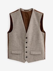 Natural Italian Wool Blend Undyed Suit Waistcoat - Image 5 of 7