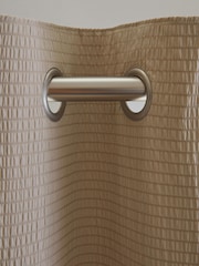 Natural Soft Crinkle Blackout Eyelet Blackout/Thermal Curtains - Image 6 of 8