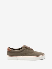 Khaki Green Regular Fit Classic Canvas Pumps - Image 2 of 5