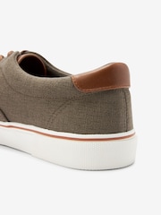 Khaki Green Regular Fit Classic Canvas Pumps - Image 5 of 5