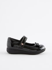 Black Patent Infant School Bow Mary Jane Shoes - Image 2 of 7