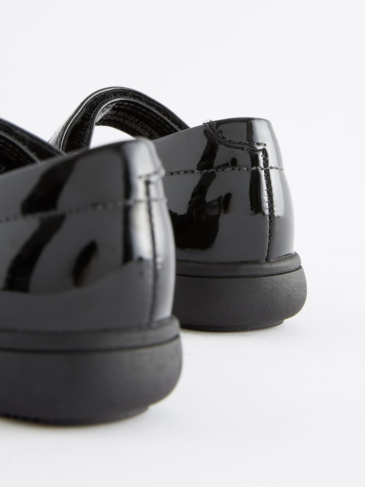 Brevet noir - Chaussures Mary Jane à nœud pour l’école maternelle - Image 3 of 7