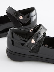 Black Patent Infant School Bow Mary Jane Shoes - Image 5 of 7