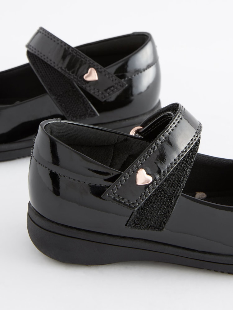 Brevet noir - Chaussures Mary Jane à nœud pour l’école maternelle - Image 5 of 7