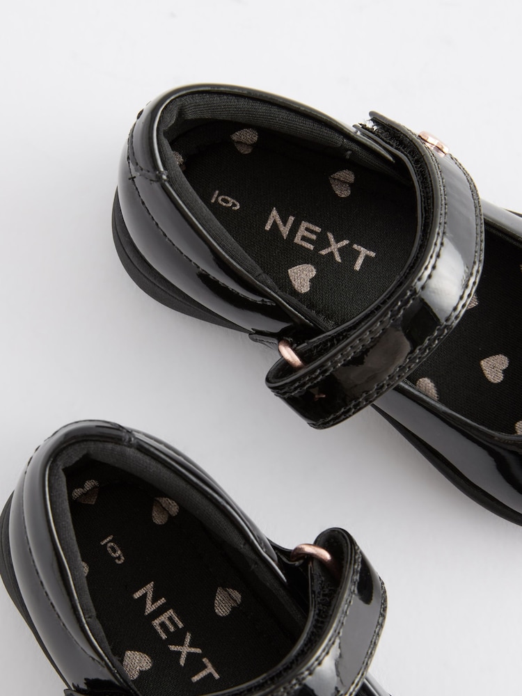 Brevet noir - Chaussures Mary Jane à nœud pour l’école maternelle - Image 6 of 7