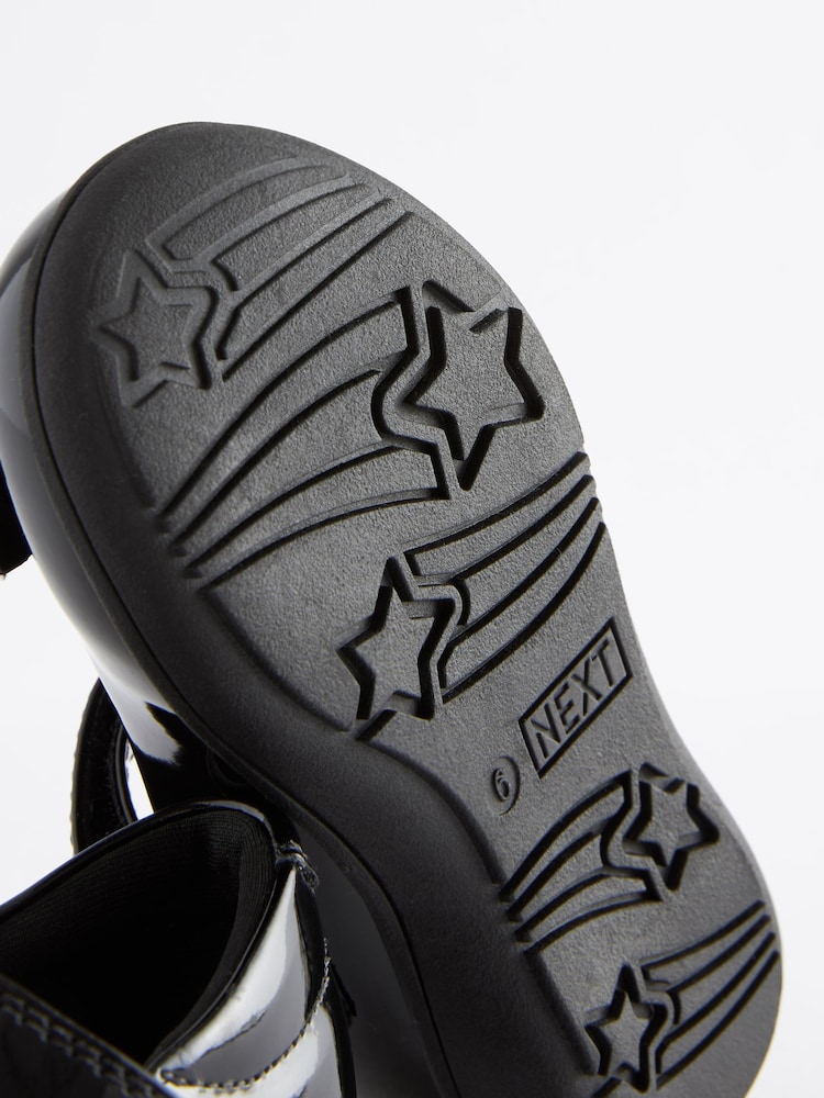 Black Patent Infant School Bow Mary Jane Shoes - Image 7 of 7