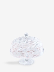 Pink Confetti Cloche Cake Glass Stand - Image 5 of 5