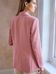 Pink Tailored Pocket Detail Single Breasted Blazer - Image 3 of 6