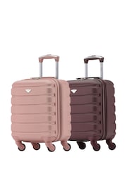 Flight Knight EasyJet Underseat 45x36x20cm 4 Wheel ABS Hard Case Cabin Carry On Suitcase Set Of 2 - Image 2 of 8