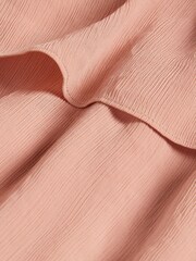 Ted Baker Dusky Pink Ashleih Crinkle Crepé Maxi Dress With Ruffle - Image 5 of 5