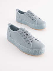 Blau - Forever Comfort® Turnschuhe im Espadrilles-Design mit dicker Sohle - Bild 2 von 6