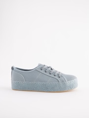 Blau - Forever Comfort® Turnschuhe im Espadrilles-Design mit dicker Sohle - Bild 3 von 6