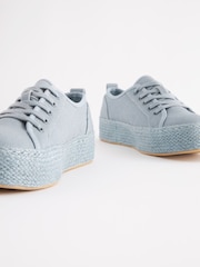Blau - Forever Comfort® Turnschuhe im Espadrilles-Design mit dicker Sohle - Bild 4 von 6
