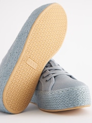 Blau - Forever Comfort® Turnschuhe im Espadrilles-Design mit dicker Sohle - Bild 6 von 6