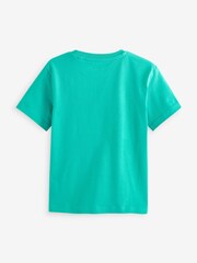 Teal Blue Gaming Controller Flippy Sequin Short Sleeves T-Shirt (3-16yrs) - Image 3 of 3