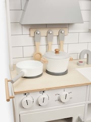 JoJo Maman Bébé White Camden Wooden Play Kitchen - Image 1 of 12
