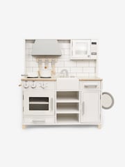JoJo Maman Bébé White Camden Wooden Play Kitchen - Image 10 of 12