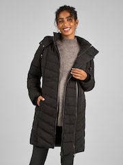 JoJo Maman Bébé Black 2-in-1 Maternity Puffer Coat - Image 4 of 5