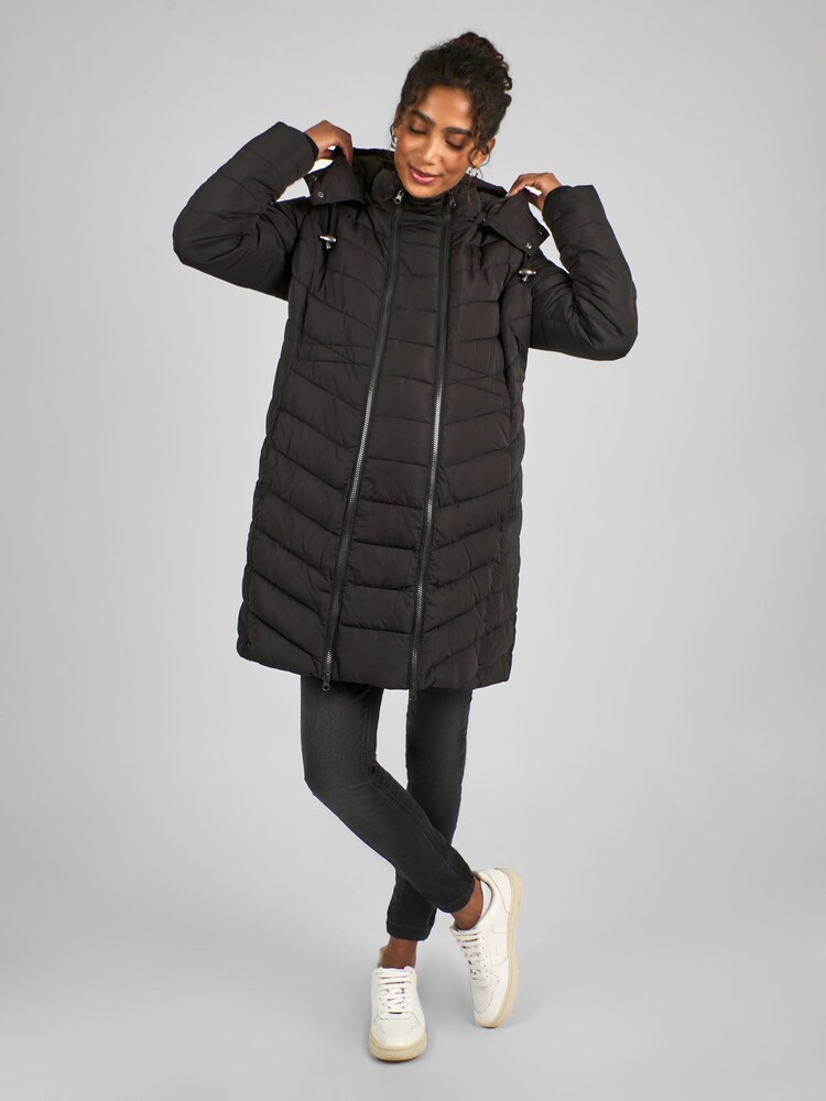 Manteau Maternité Jojo Maman Bébé Taille 10 Bleu Marine - Neuf Avec étiquettes, Longueur Genou