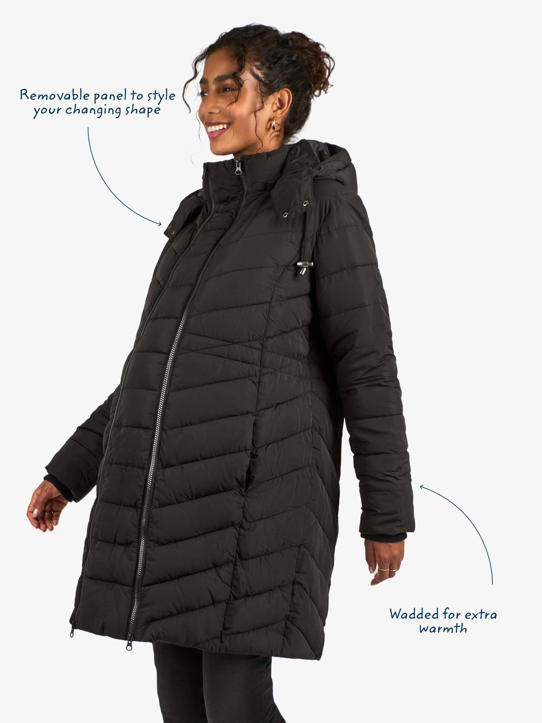 Buy JoJo Maman Bébé Black 2-in-1 Maternity Puffer Coat from Next USA