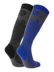 Tog 24 Blue Aprica Ski Socks 2 Packs - Image 2 of 2