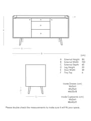 Swoon Natural Fresco Sideboard - Image 4 of 8