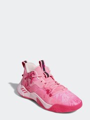 adidas Pink Harden Stepback 3 Trainers - Image 4 of 7