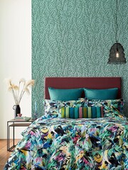 Harlequin Green Dance Of Adornment Pillowcase - Image 3 of 4