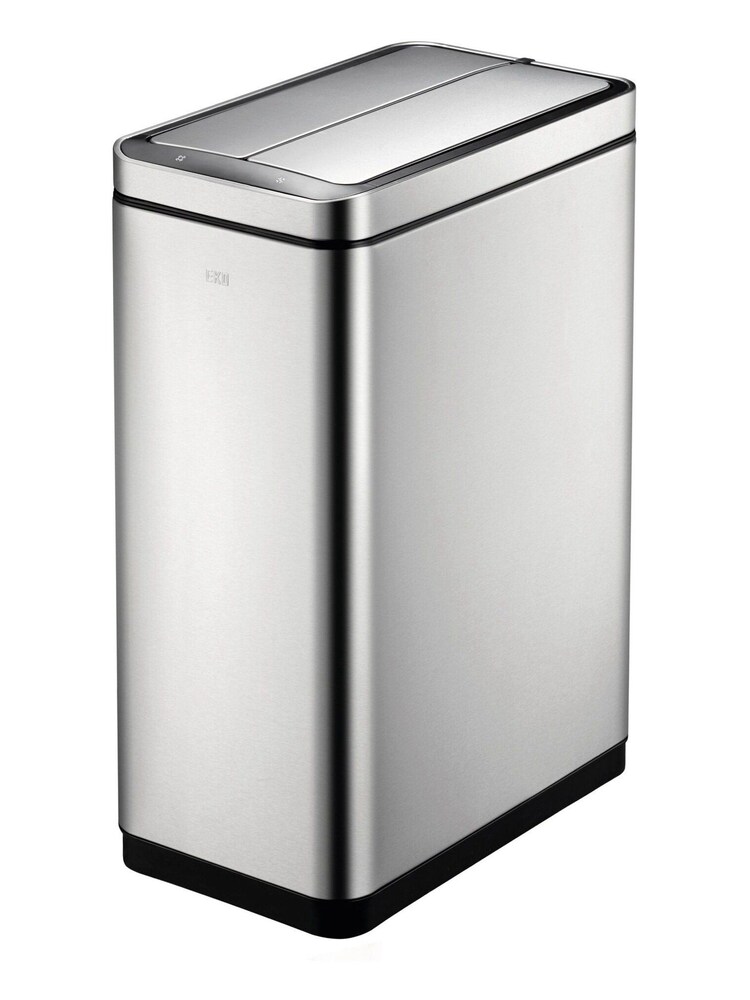 EKO Silver Stainless Steel Sensor Recycling 20+20 Litres Bin - Image 2 of 4