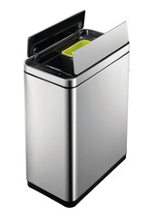 EKO Silver Stainless Steel Sensor Recycling 20+20 Litres Bin - Image 3 of 4