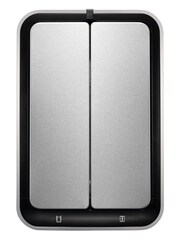 EKO Silver Stainless Steel Sensor Recycling 20+20 Litres Bin - Image 4 of 4