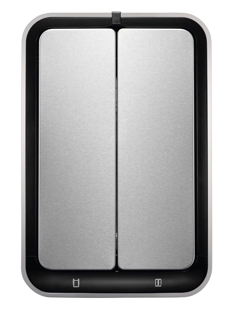EKO Silver Stainless Steel Sensor Recycling 20+20 Litres Bin - Image 4 of 4
