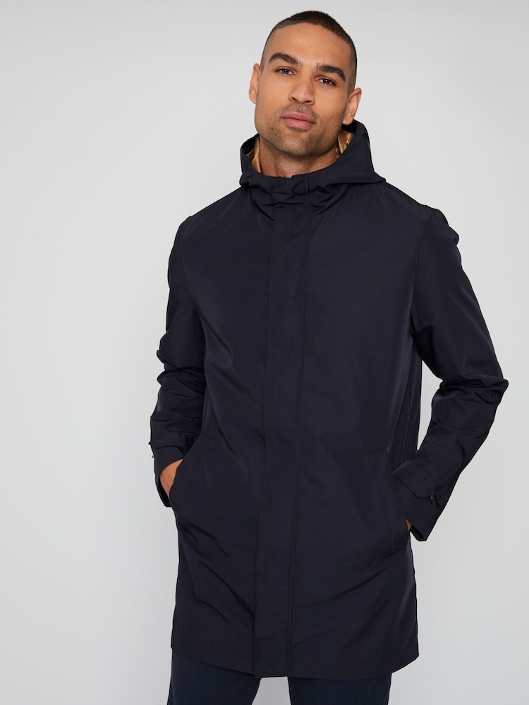 Chubasquero impermeable con capucha y cremallera Luxe de Threadbare - Imagen 1 de 4 Chubasquero impermeable con capucha y cremallera Luxe de Threadbare - Imagen 1 de 4