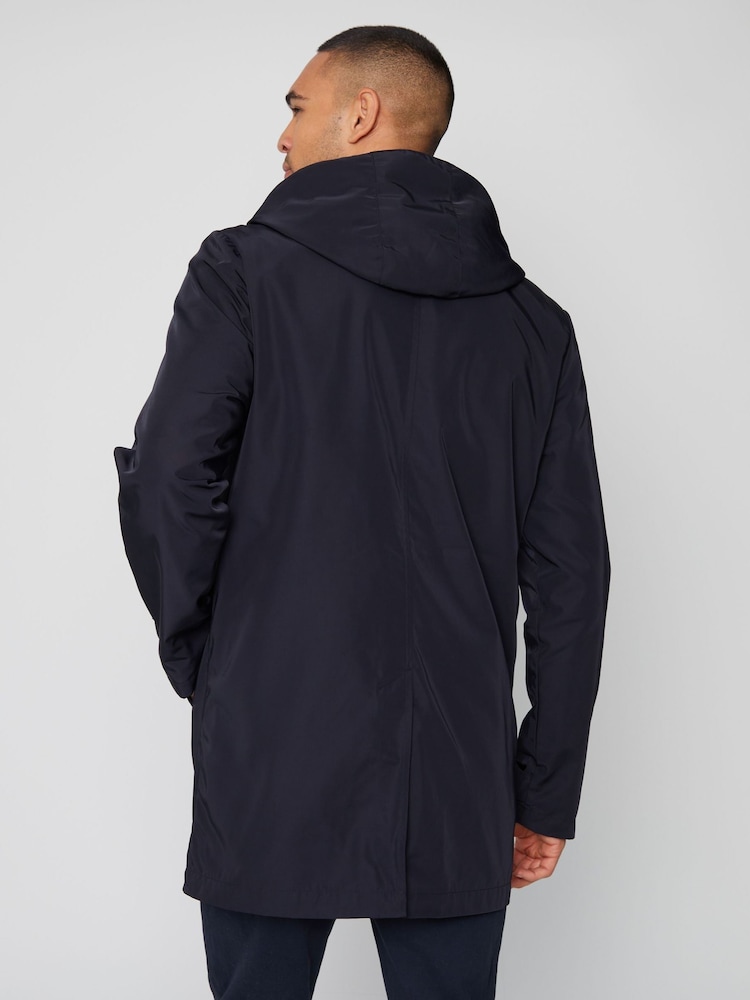 Chubasquero impermeable con capucha y cremallera Luxe de Threadbare - Imagen 2 de 4 Chubasquero impermeable con capucha y cremallera Luxe de Threadbare - Imagen 2 de 4