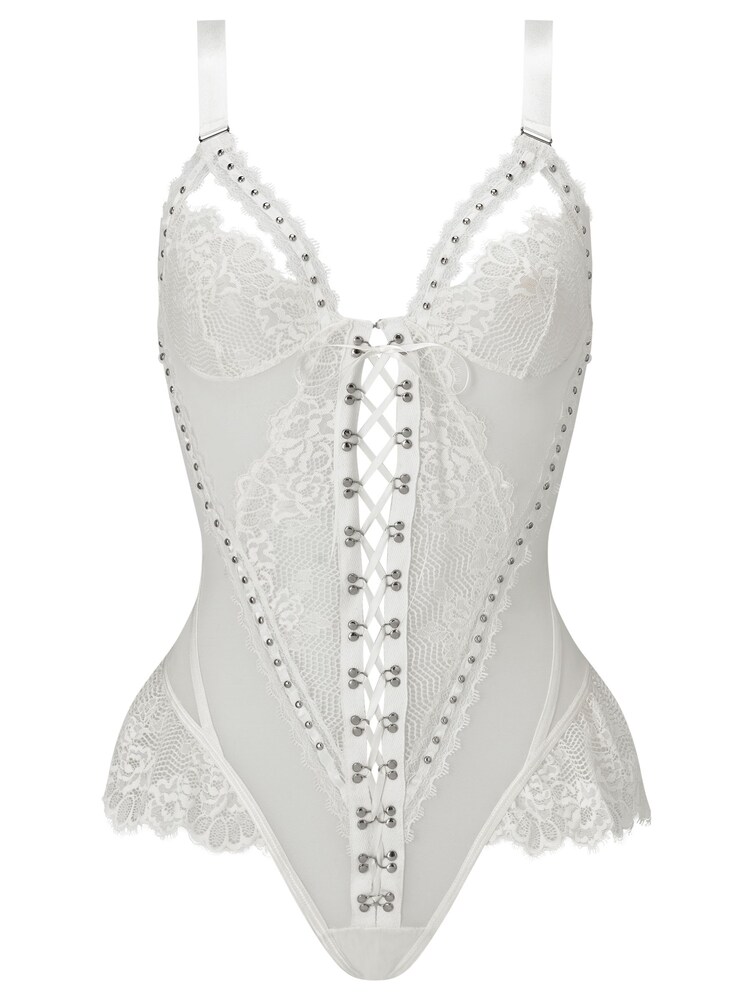 Ann Summers White Bridgette Lace Teddy - Image 4 of 4