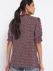 JD Williams Red Frill Trim Top - Image 2 of 4